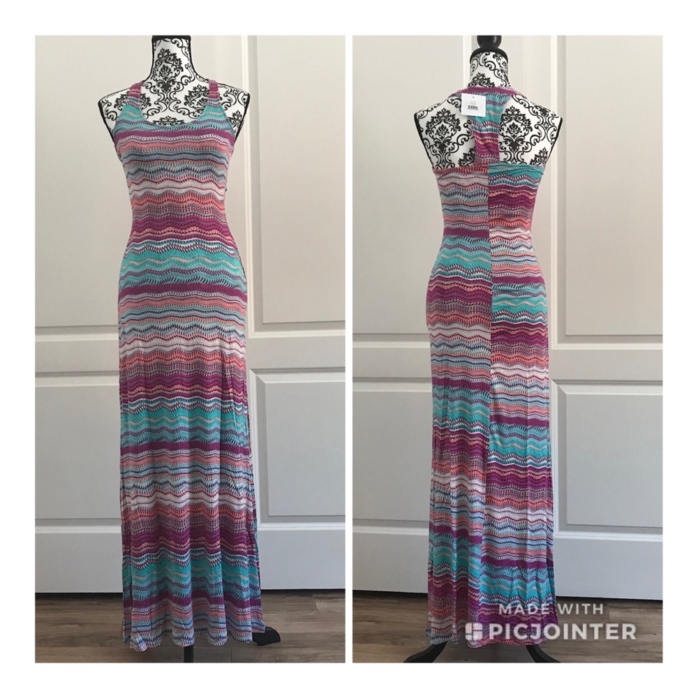 Fraiche by J Racer back Maxi dress S
